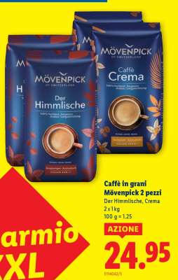 Caffè in grani Mövenpick 2 pezzi