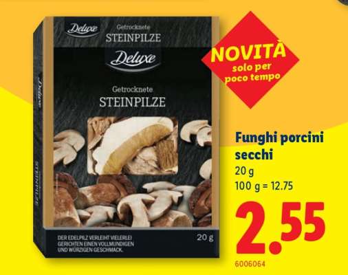 Funghi porcini secchi