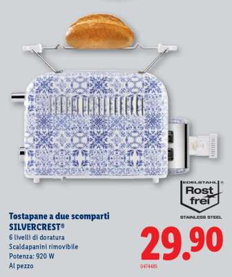 Tostapane a due scomparti SILVERCREST