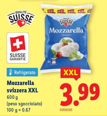 Mozzarella svizzera XXL