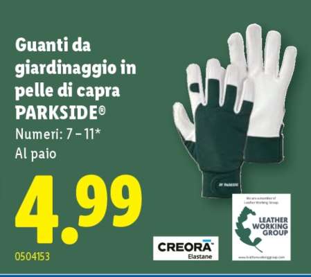 Guanti da giardinaggio in pelle di capra PARKSIDE®