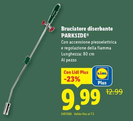 Bruciatore diserbante PARKSIDE