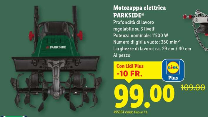 Motozappa elettrica PARKSIDE