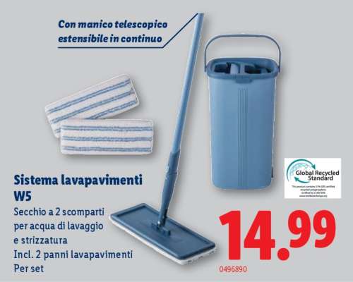 Sistema lavapavimenti W5