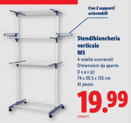 Stendibiancheria verticale W5