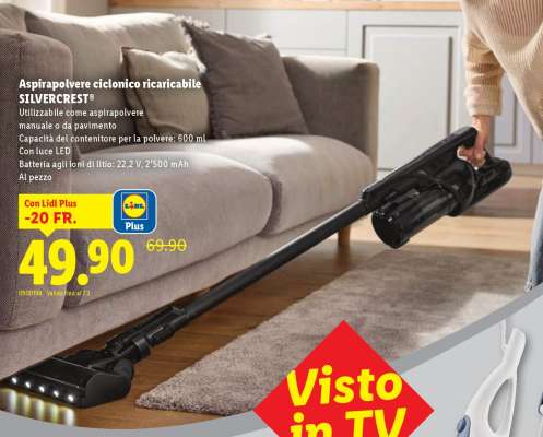 Aspirapolvere ciclonico ricaricabile SILVERCREST®