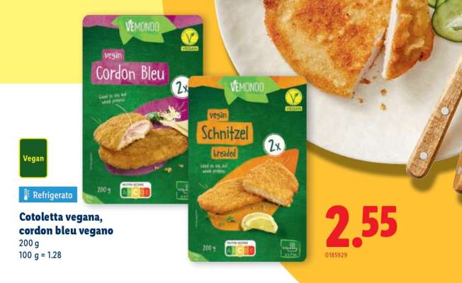 Cotoletta vegana, cordon bleu vegano