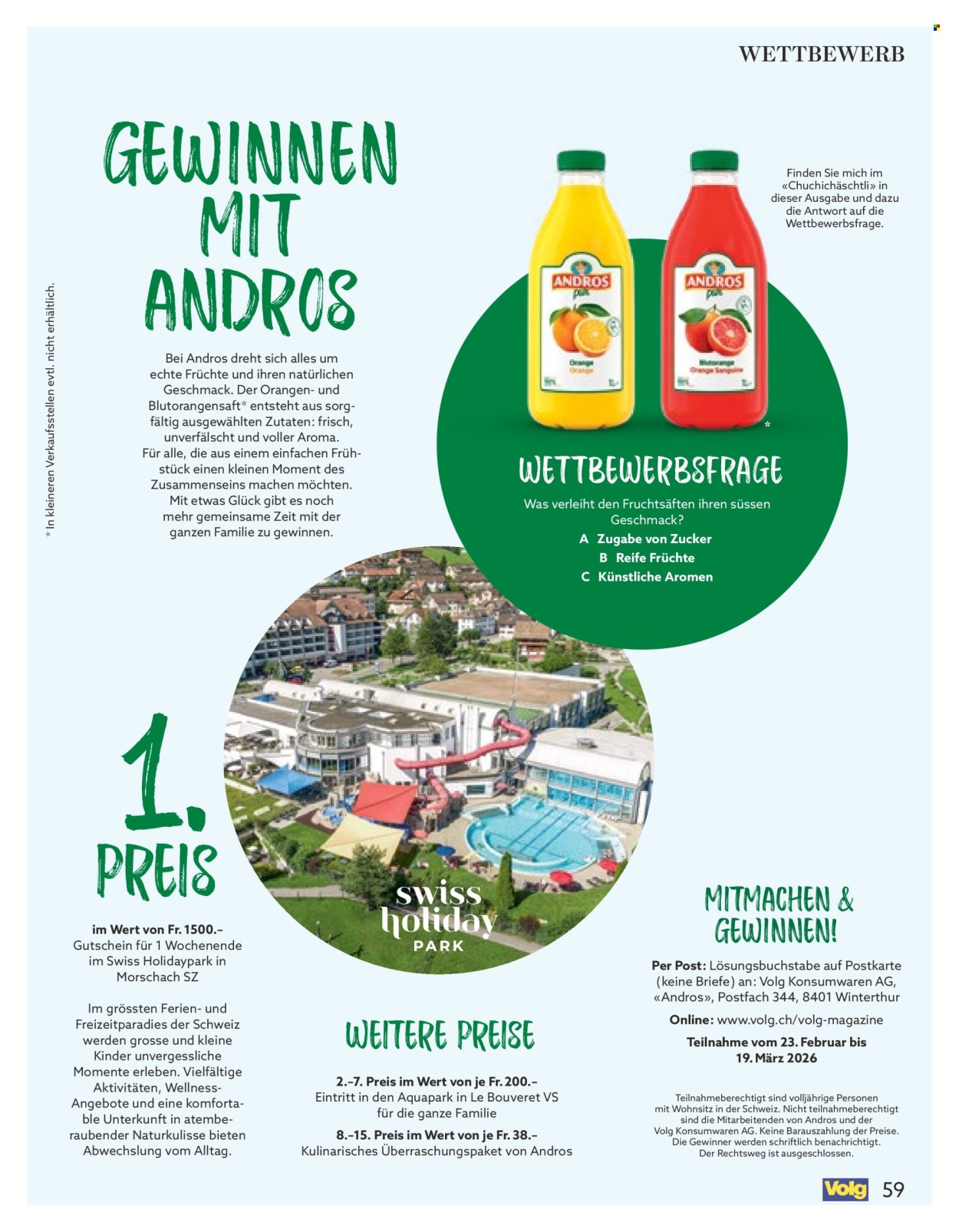 Volantino Volg - 1.3.2026 - 31.3.2026. Pagina 59. Pagina 59
