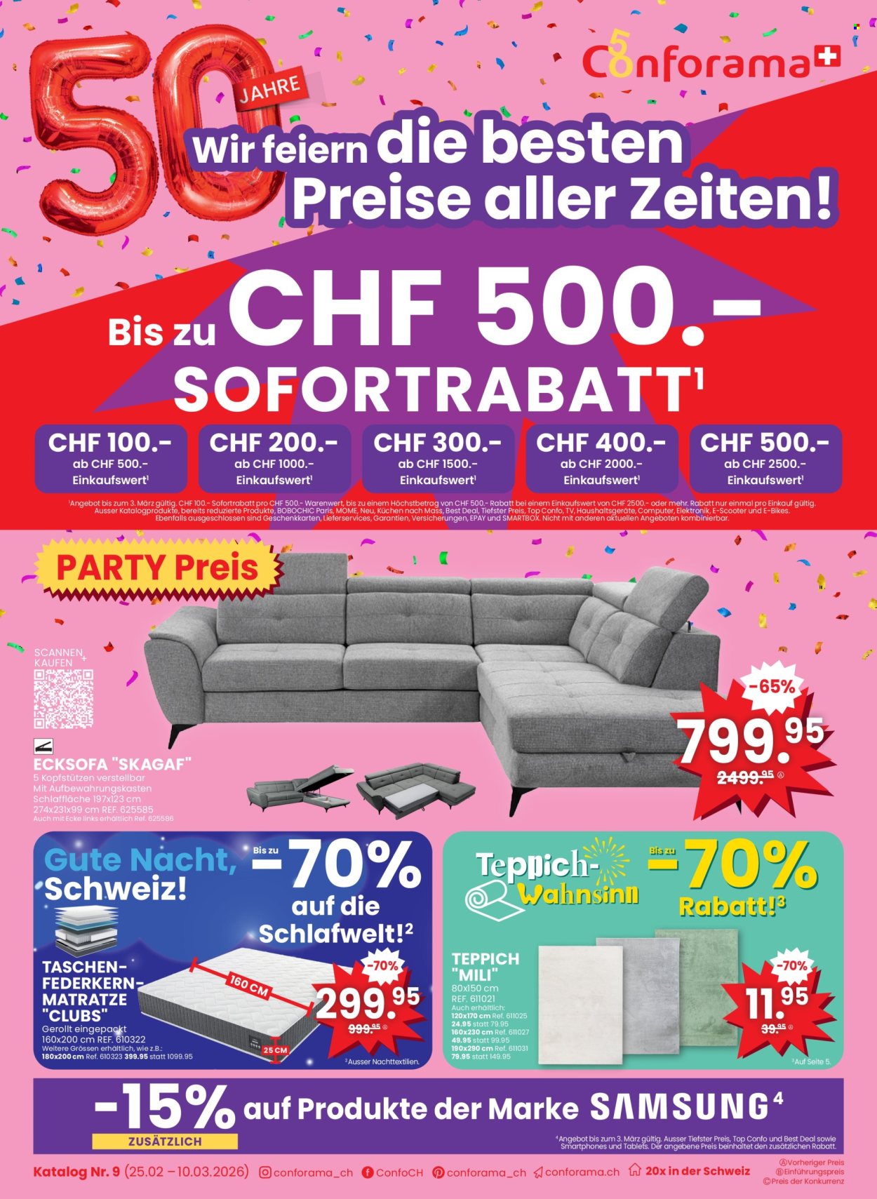 Volantino Conforama - 25.2.2026 - 10.3.2026. Pagina 1. Pagina 1