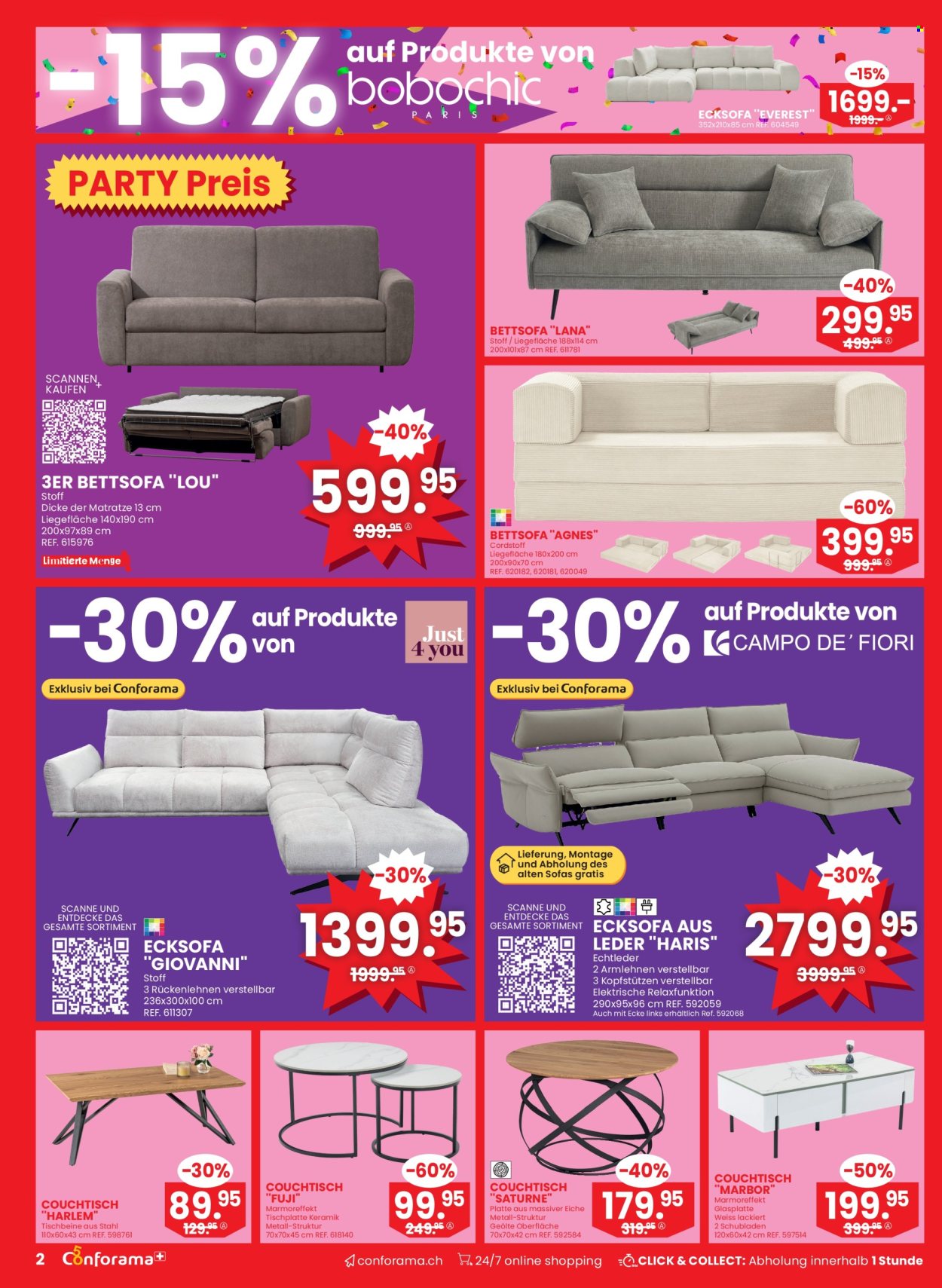 Volantino Conforama - 25.2.2026 - 10.3.2026. Pagina 2. Pagina 2