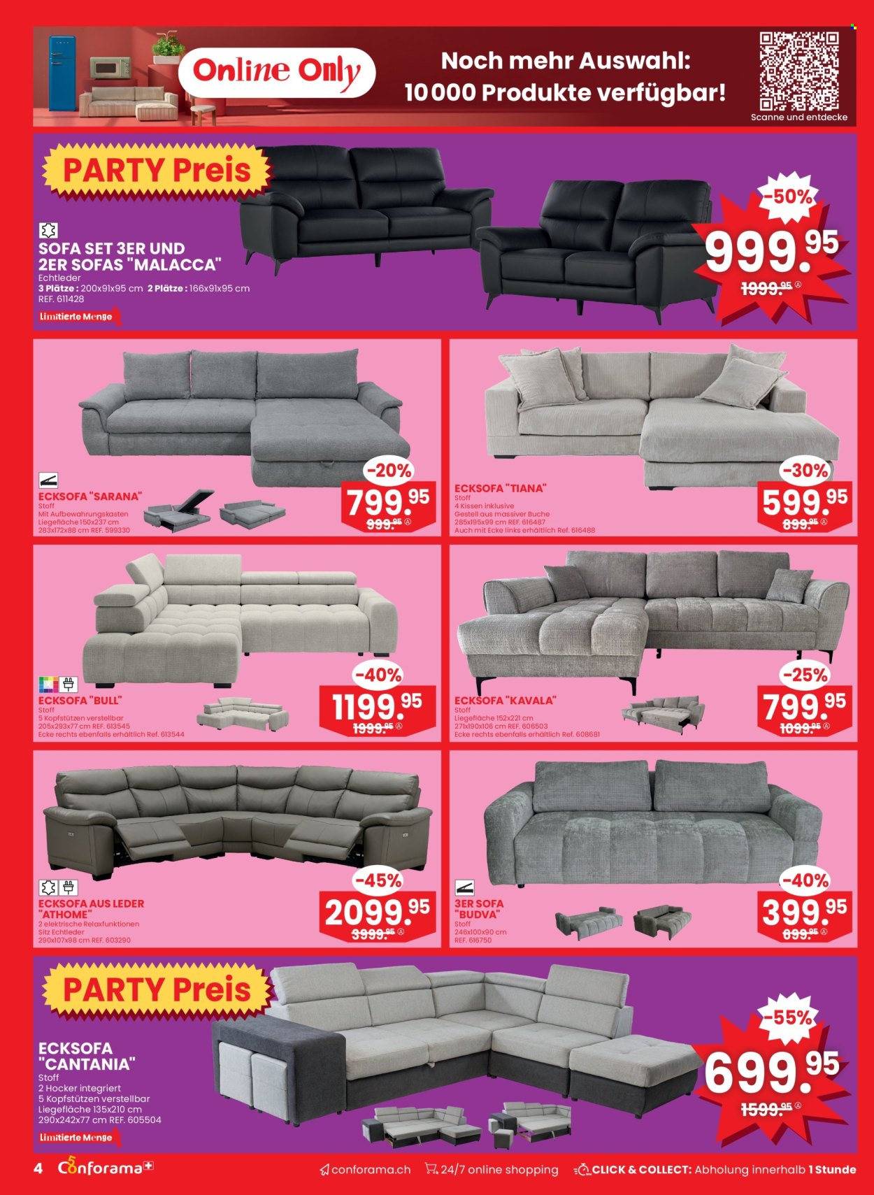 Volantino Conforama - 25.2.2026 - 10.3.2026. Pagina 4. Pagina 4