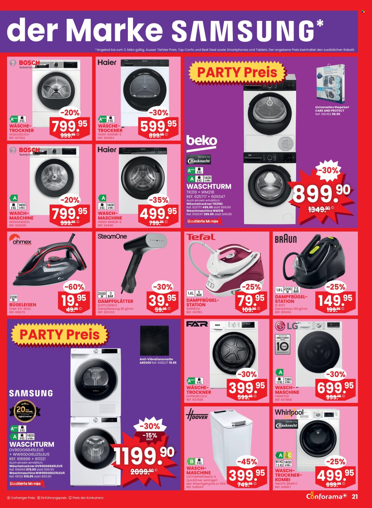 Volantino Conforama - 25.2.2026 - 10.3.2026. Pagina 21. Pagina 21