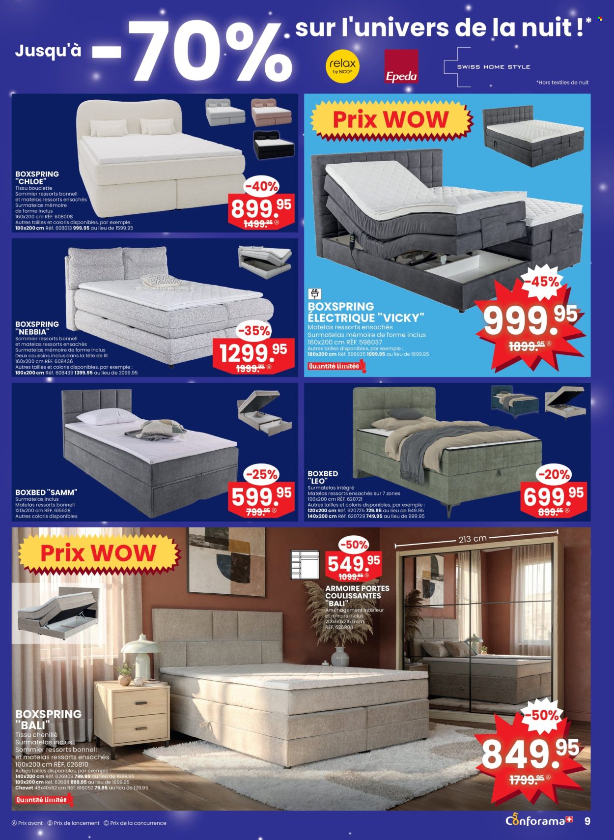 Volantino Conforama - 25.2.2026 - 10.3.2026. Pagina 9. Pagina 9