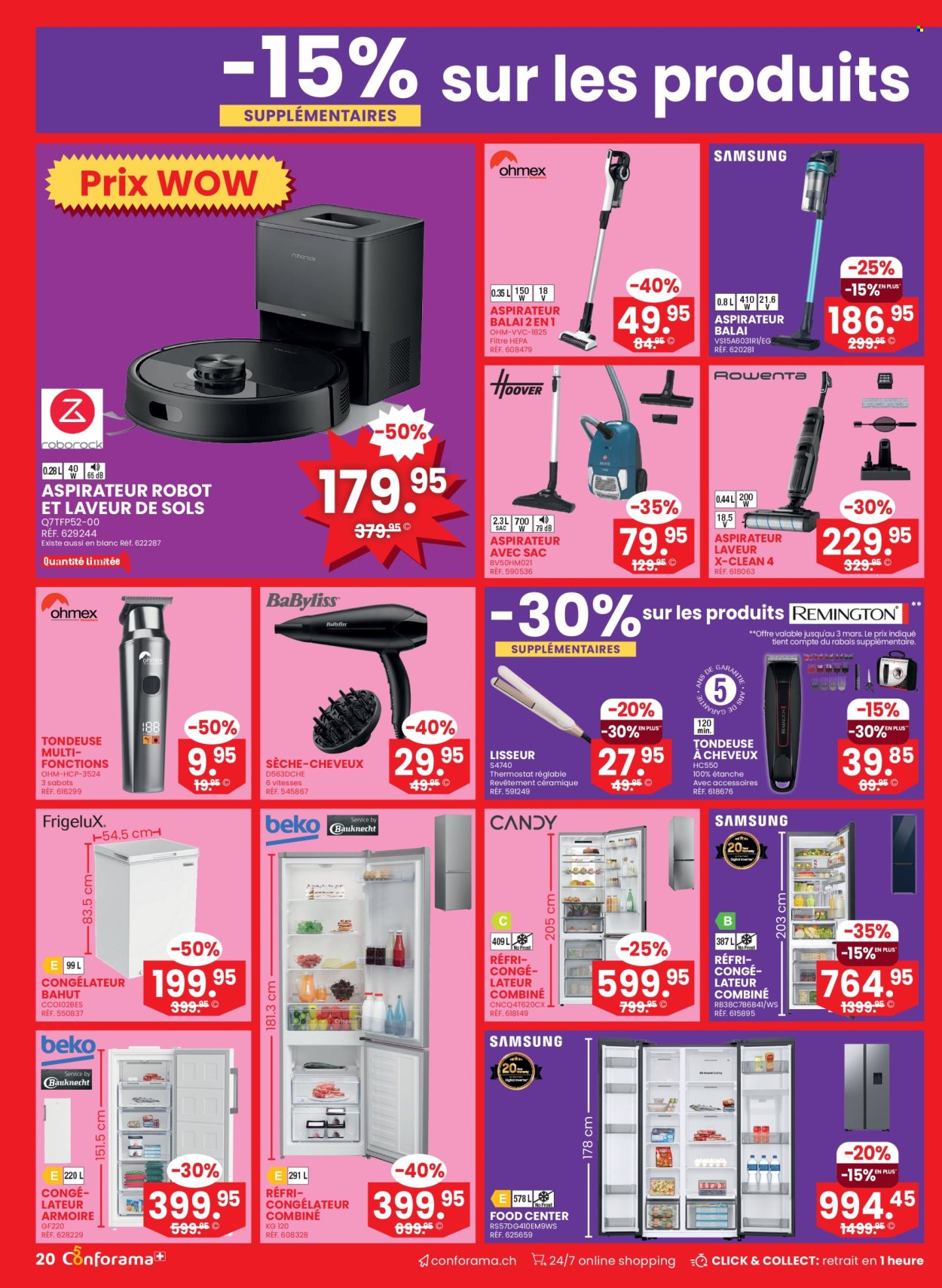 Volantino Conforama - 25.2.2026 - 10.3.2026. Pagina 20. Pagina 20