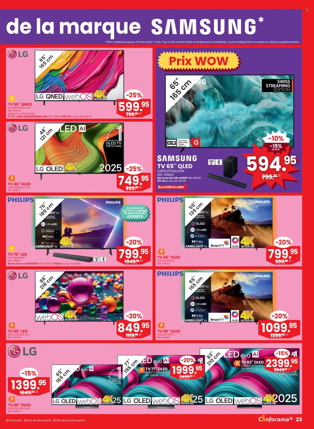 Volantino Conforama - 25.2.2026 - 10.3.2026. Pagina 23. Pagina 23