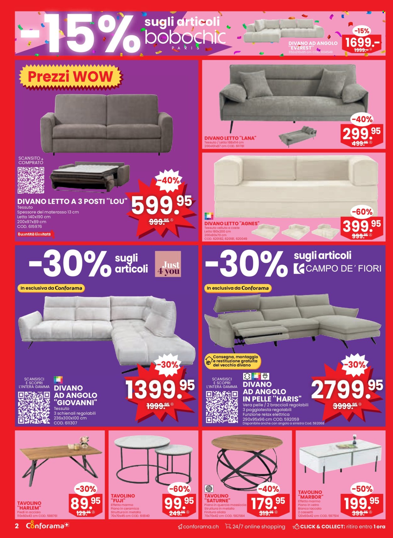 Volantino Conforama - 25.2.2026 - 10.3.2026. Pagina 2. Pagina 2
