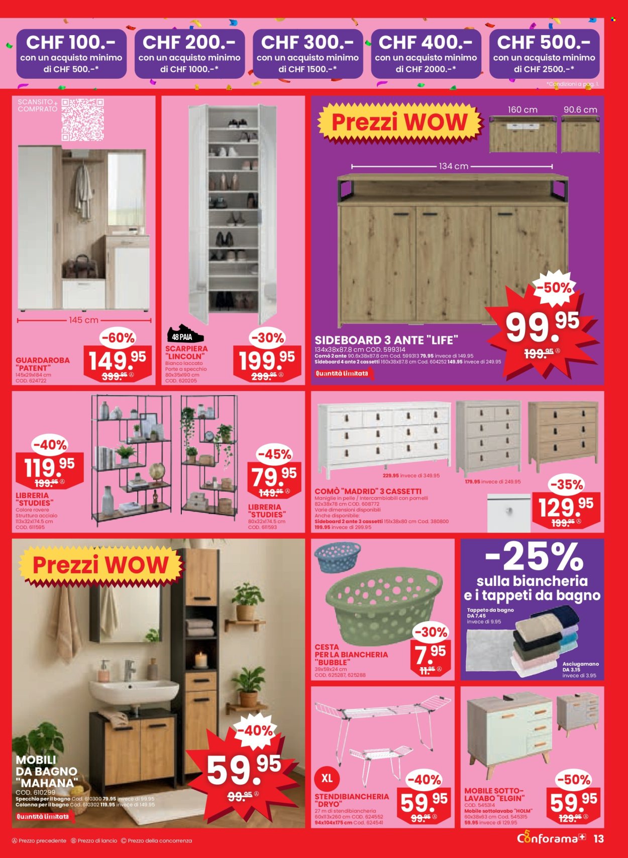 Volantino Conforama - 25.2.2026 - 10.3.2026. Pagina 13. Pagina 13