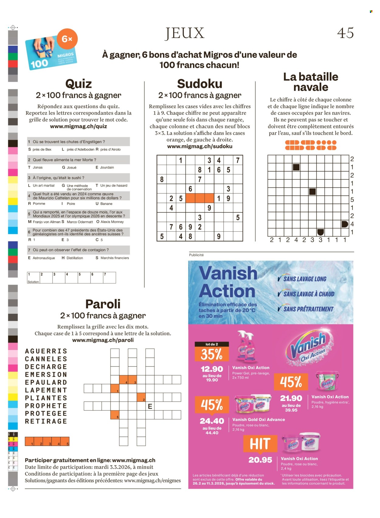 Volantino Migros - 25.2.2026 - 4.3.2026. Pagina 45. Pagina 45
