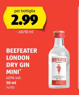 BEEFEATER LONDON DRY GIN MINI