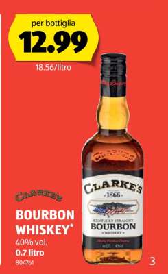 CLARKE'S BOURBON WHISKEY
