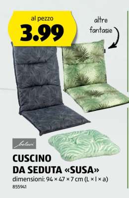 CUSCINO DA SEDUTA «SUSA»