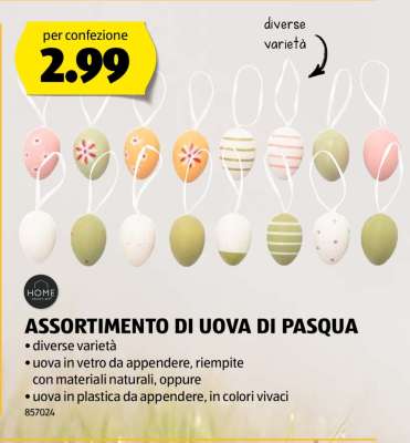 ASSORTIMENTO DI UOVA DI PASQUA