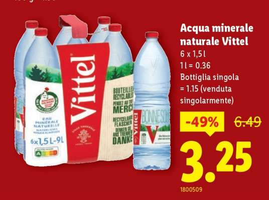 Acqua minerale naturale Vittel