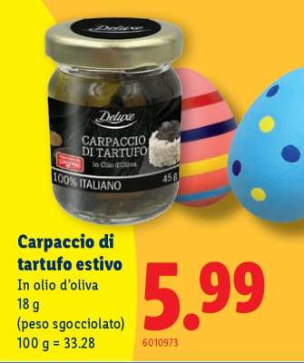 Carpaccio di tartufo estivo