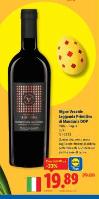 Vigne Vecchie Leggenda Primitivo di Manduria DOP