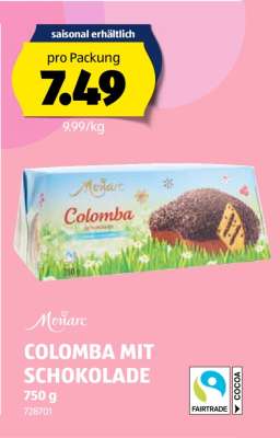 Mövenpick COLOMBA MIT SCHOKOLADE