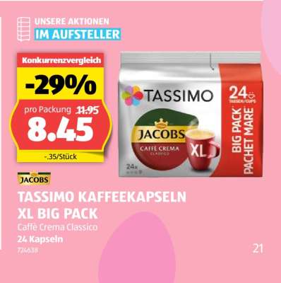 TASSIMO KAFFEEKAPSELN XL BIG PACK