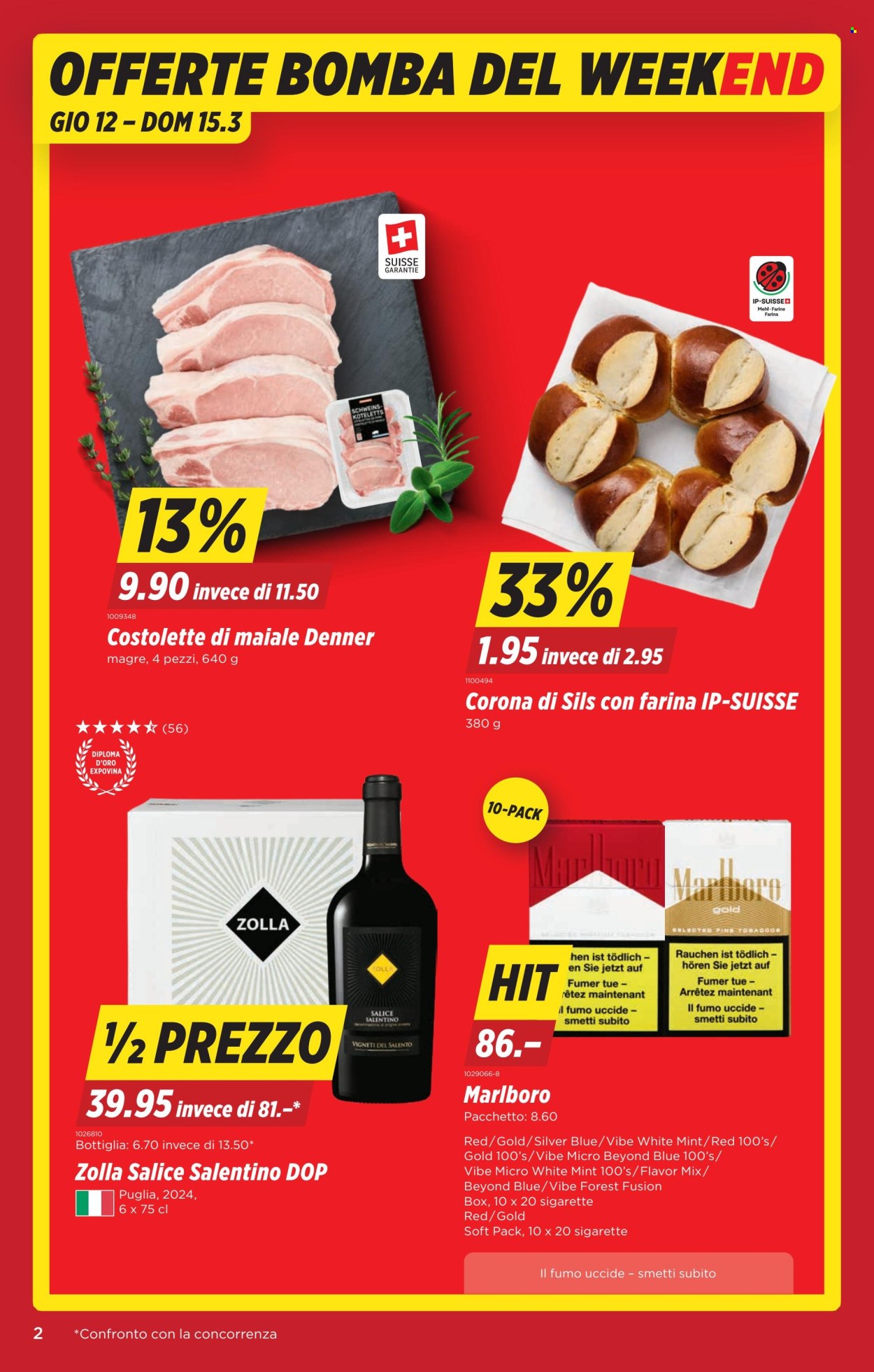 Volantino Denner - 12.3.2026 - 18.3.2026. Pagina 2. Pagina 2