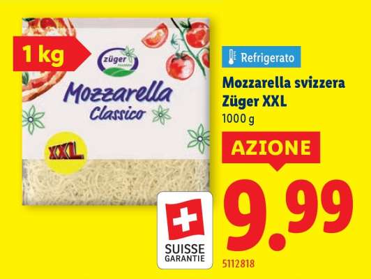 Mozzarella svizzera Züger XXL