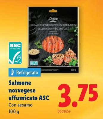 Salmone norvegese affumicato ASC
