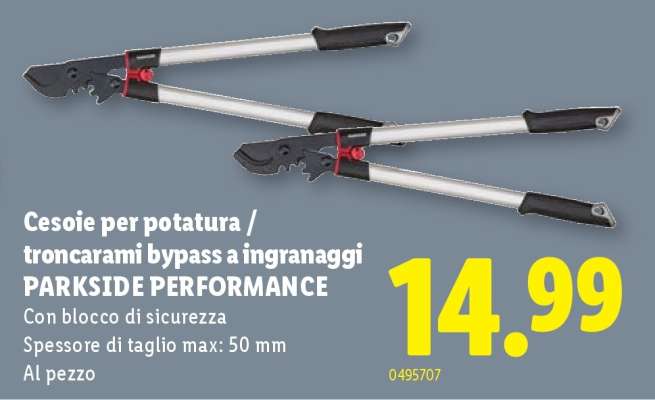 Cesoe per potatura / troncarami bypass a ingranaggi PARKSIDE PERFORMANCE