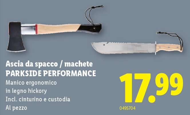 Ascia da spacco / machete PARKSIDE PERFORMANCE