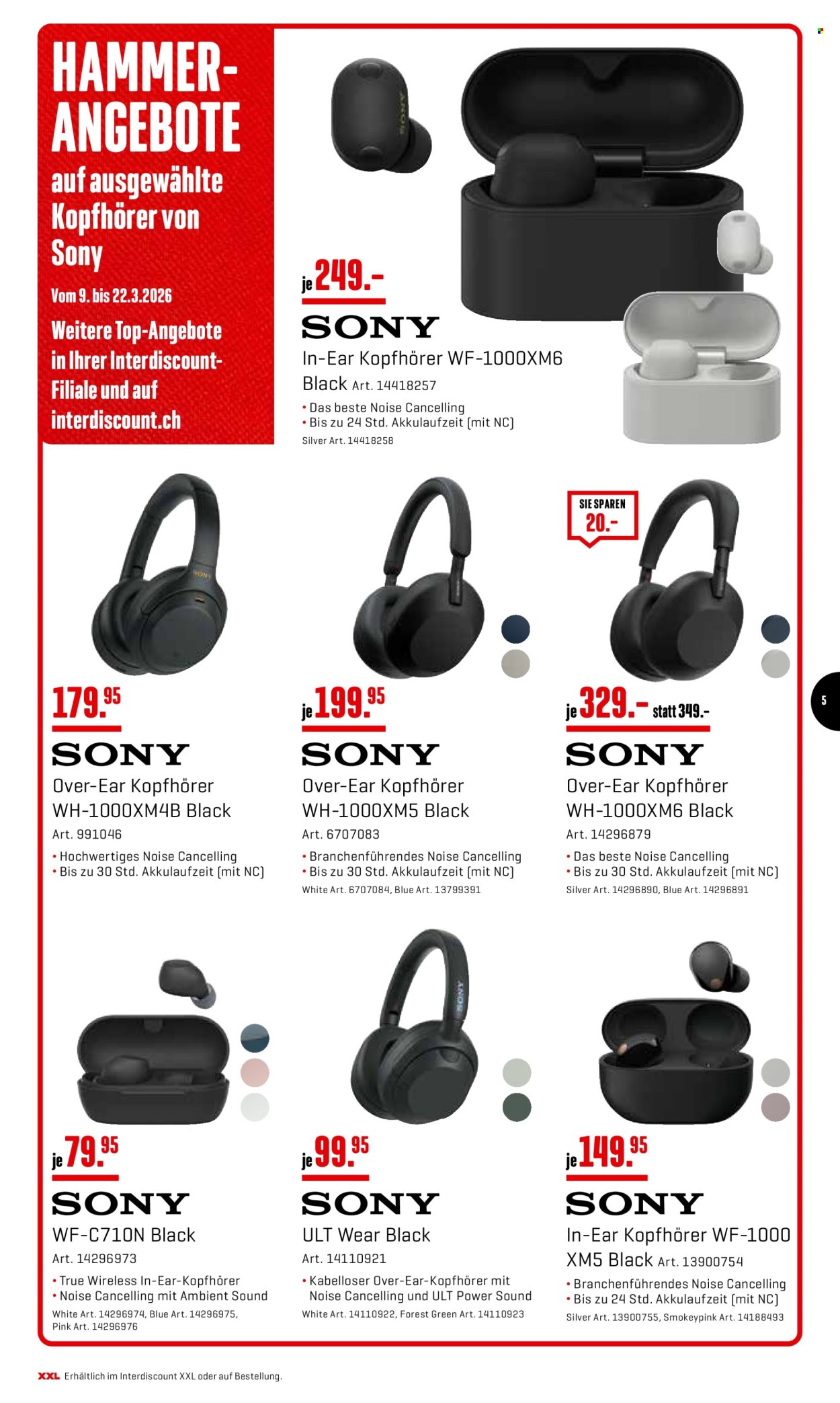 Volantino Interdiscount - 9.3.2026 - 22.3.2026. Pagina 5. Pagina 5