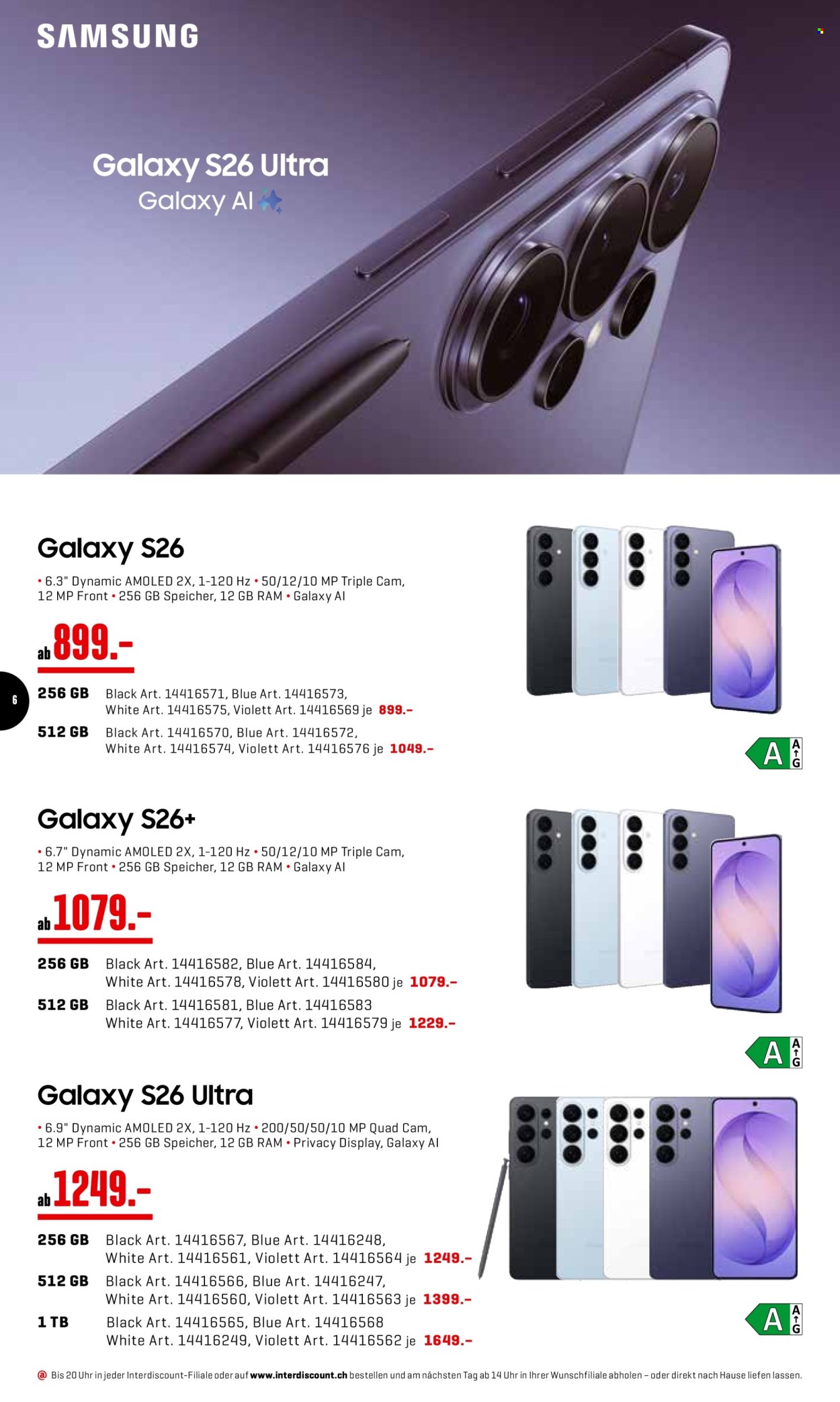 Volantino Interdiscount - 9.3.2026 - 22.3.2026. Pagina 6. Pagina 6