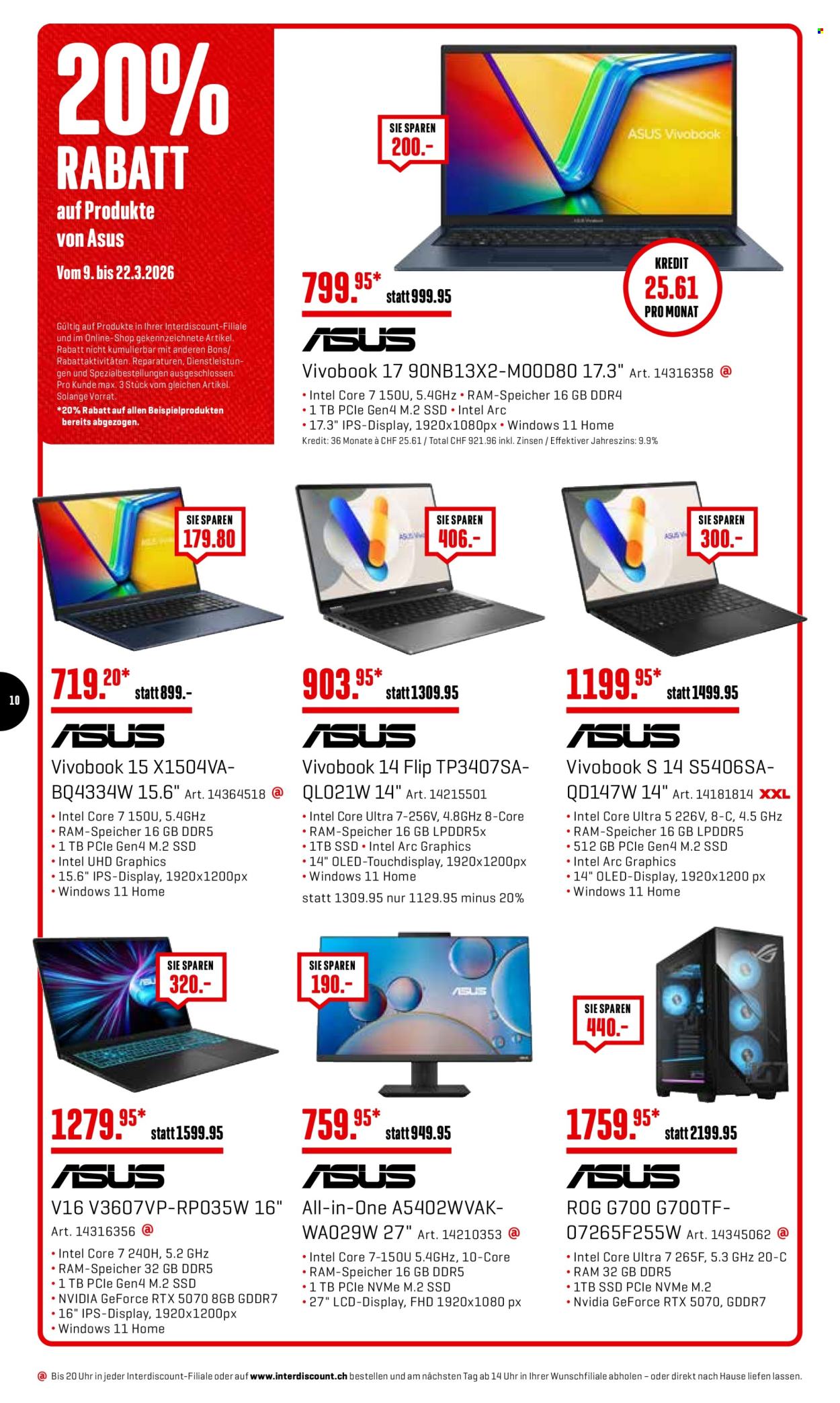 Volantino Interdiscount - 9.3.2026 - 22.3.2026. Pagina 10. Pagina 10