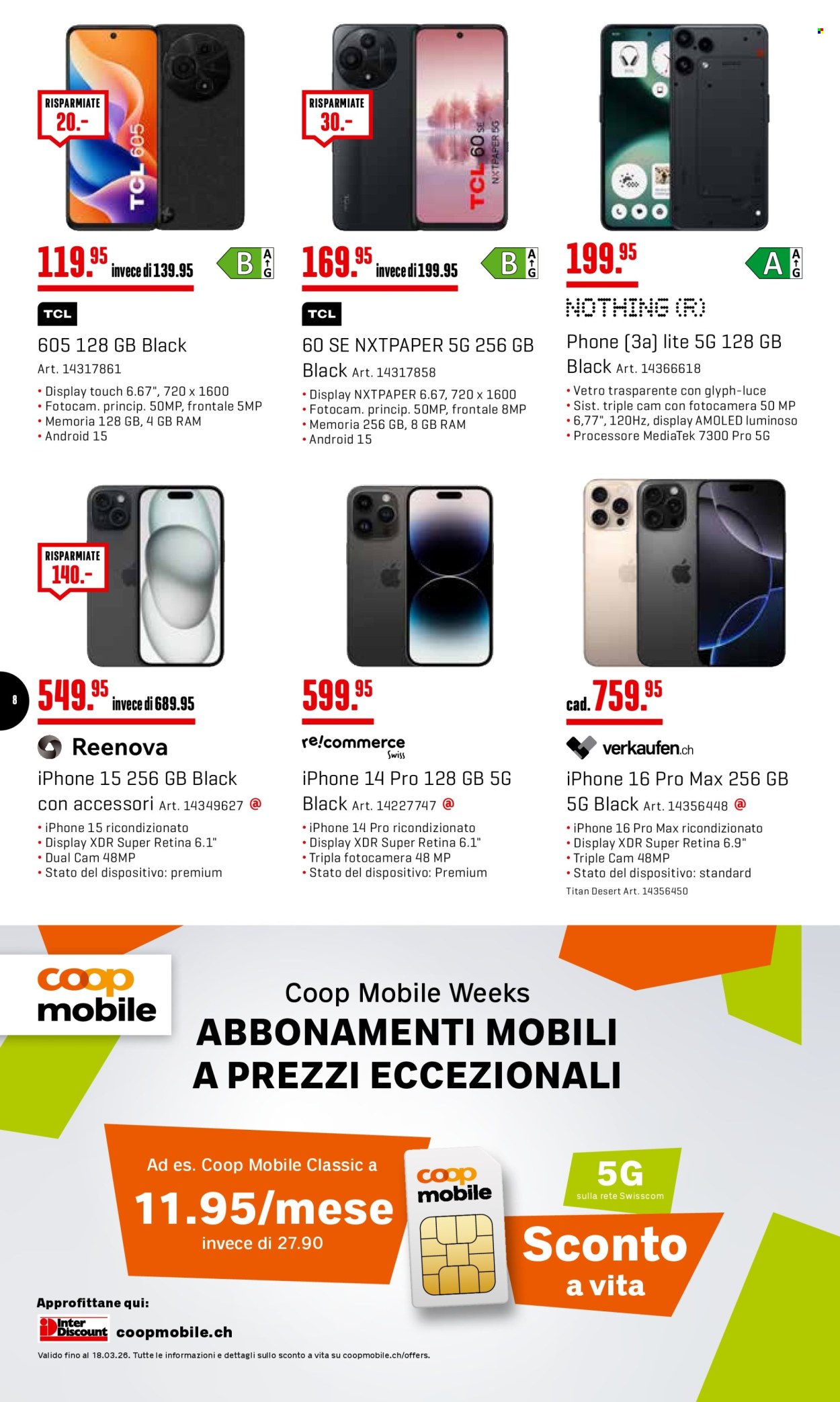 Volantino Interdiscount - 9.3.2026 - 22.3.2026. Pagina 8. Pagina 8