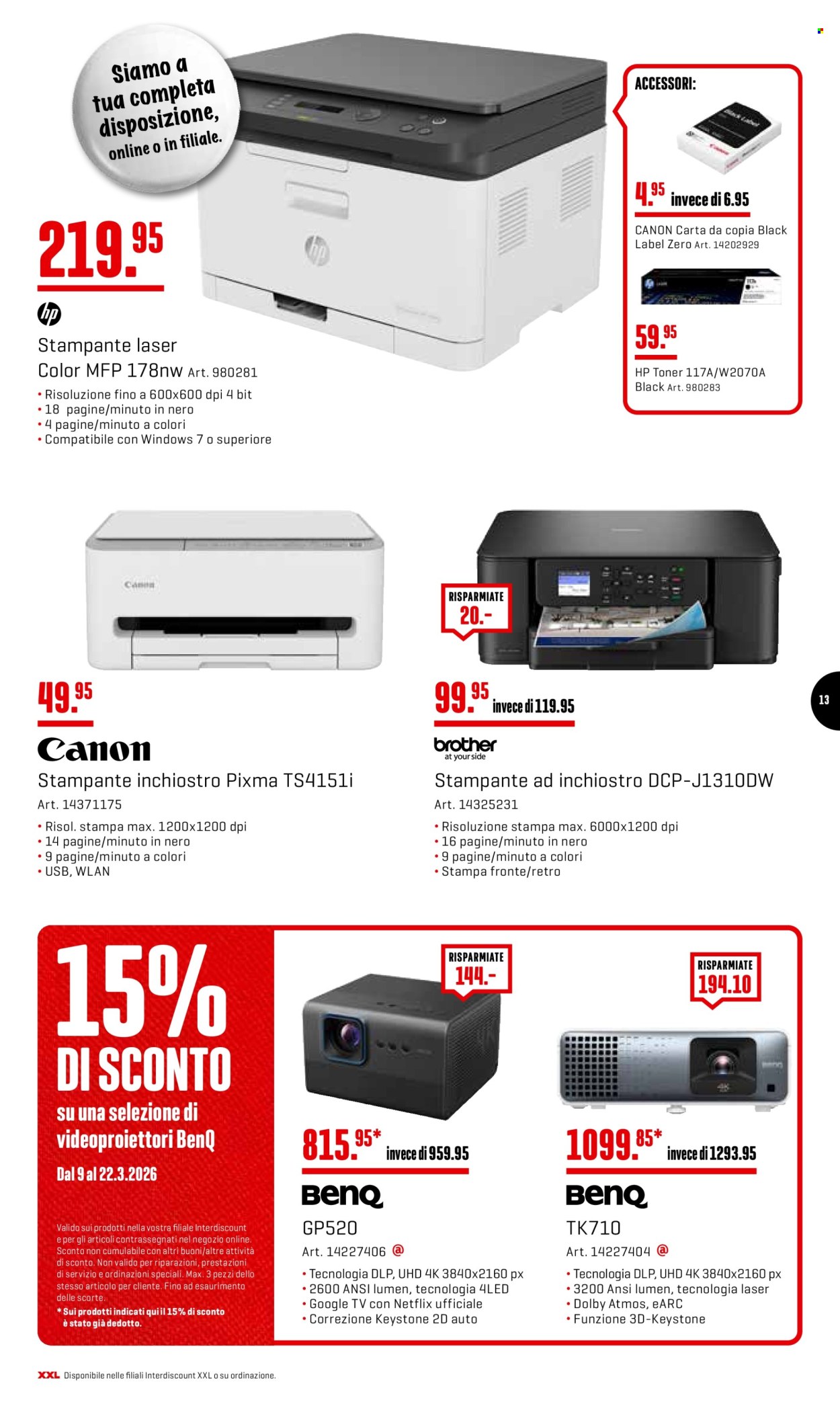 Volantino Interdiscount - 9.3.2026 - 22.3.2026. Pagina 13. Pagina 13