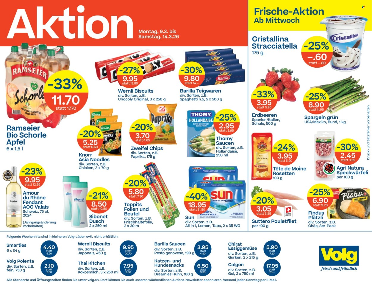 Volantino Volg - 9.3.2026 - 14.3.2026. Pagina 1. Pagina 1
