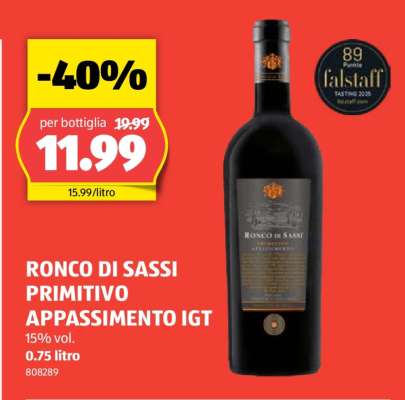 RONCO DI SASSI PRIMITIVO APPASSIMENTO IGT