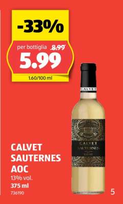 CALVET SAUTERNES AOC