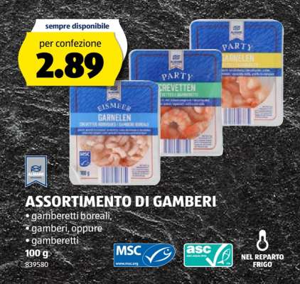 ASSORTIMENTO DI GAMBERI