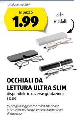 OCCHIALI DA LETTURA ULTRA-SLIM