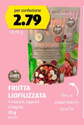 FRUTTA LIOFILIZZATA