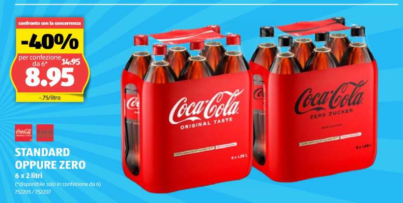 Coca-Cola Standard oppure Zero