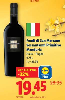 Feudi di San Marzano Sessantanni Primitivo Manduria