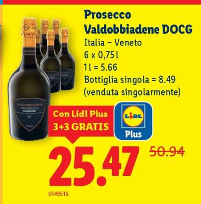 Prosecco Valdobbiadene DOCG
